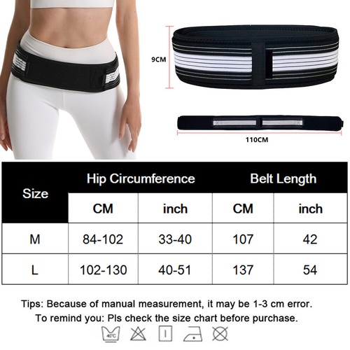 Sacroiliac SI Joint Hip Belt for Lower Back Support Brace Sciatica Pain Relief @