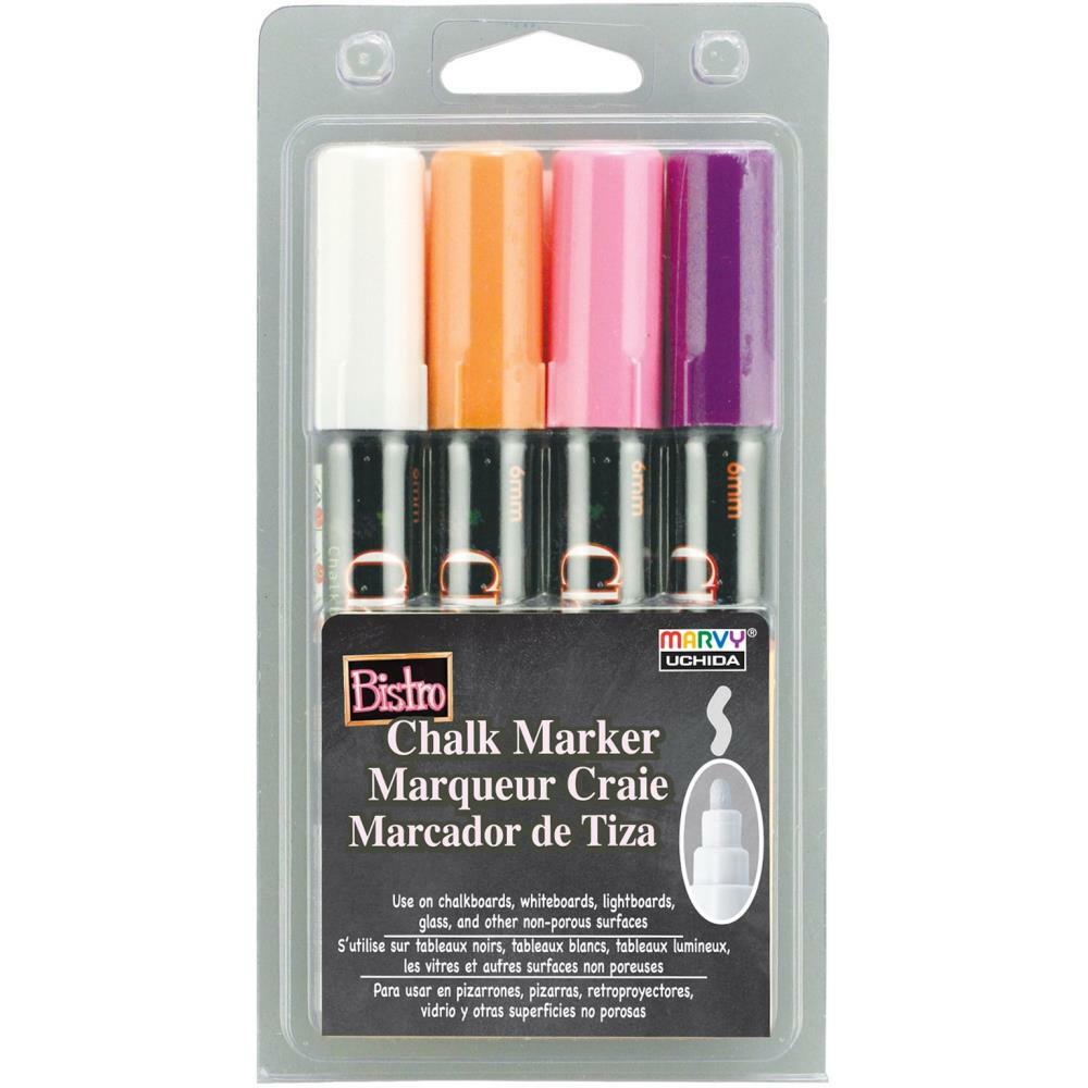 UCHIDA 480-4B 4-Piece Bistro Chalk Marker Set
