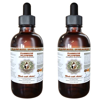 Passion Flower Dried Aerial Parts Veterinary Natural Alcohol-Free Liquid Extr...