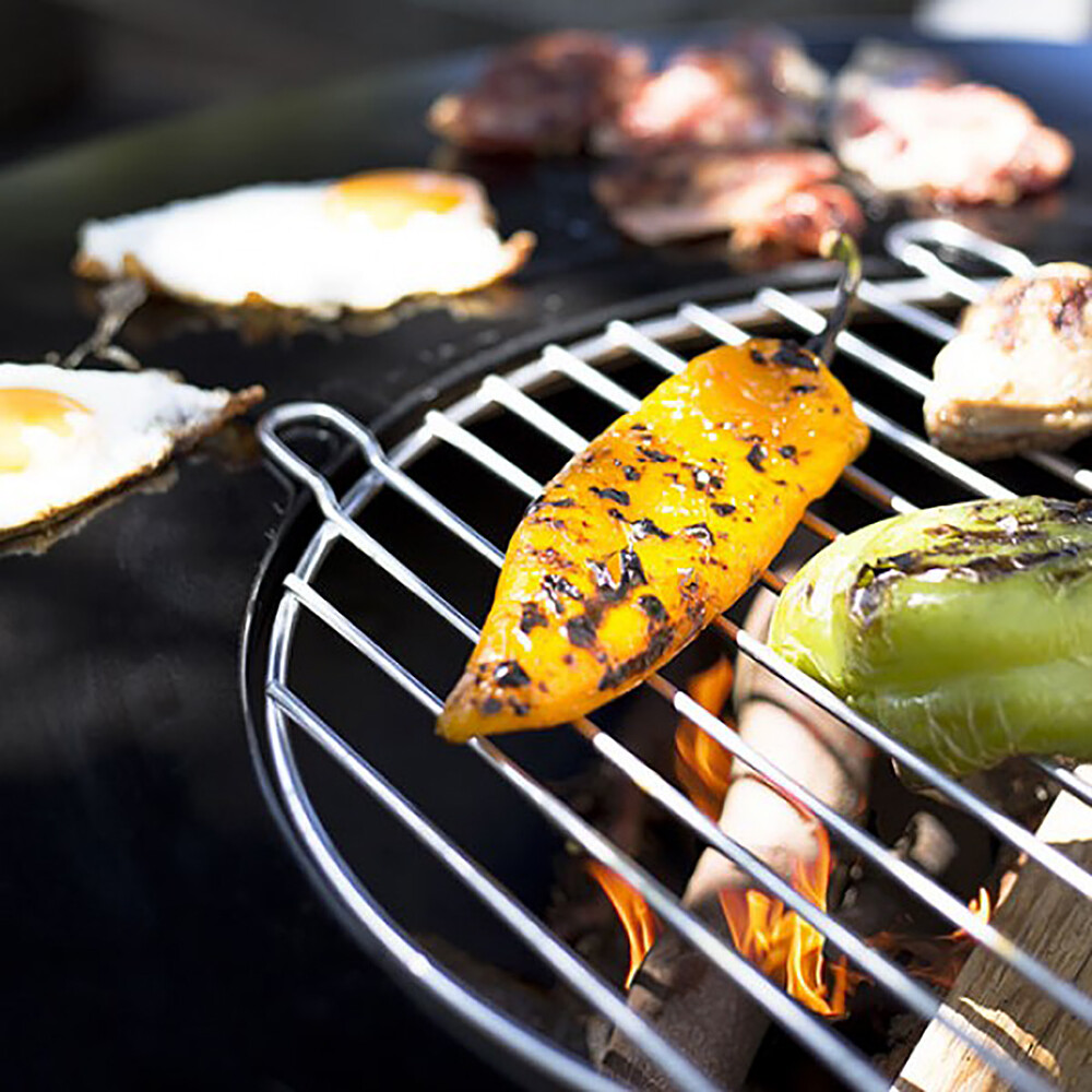 BBQ Firepit Grill Flat Top Plancha 80cm Diameter Fire Pit ...