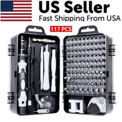 117x Magnetic Screwdriver Bit Set for IPhone Macbook Tool Kit Set Repair Watch
