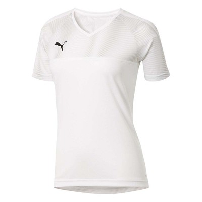 

Женское футбольное джерси Puma Cup с V-образным вырезом и коротким рукавом, белое 704057-04, Белый, Puma Cup V Neck Short Sleeve Soccer Jersey