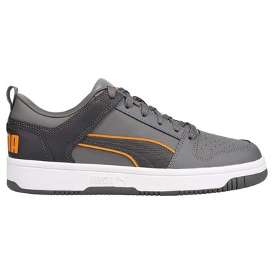 

Puma Rebound Layup Low Lace Up Мужские серые кроссовки Повседневная обувь 39055201, Grey, Puma Rebound Layup Low Lace Up