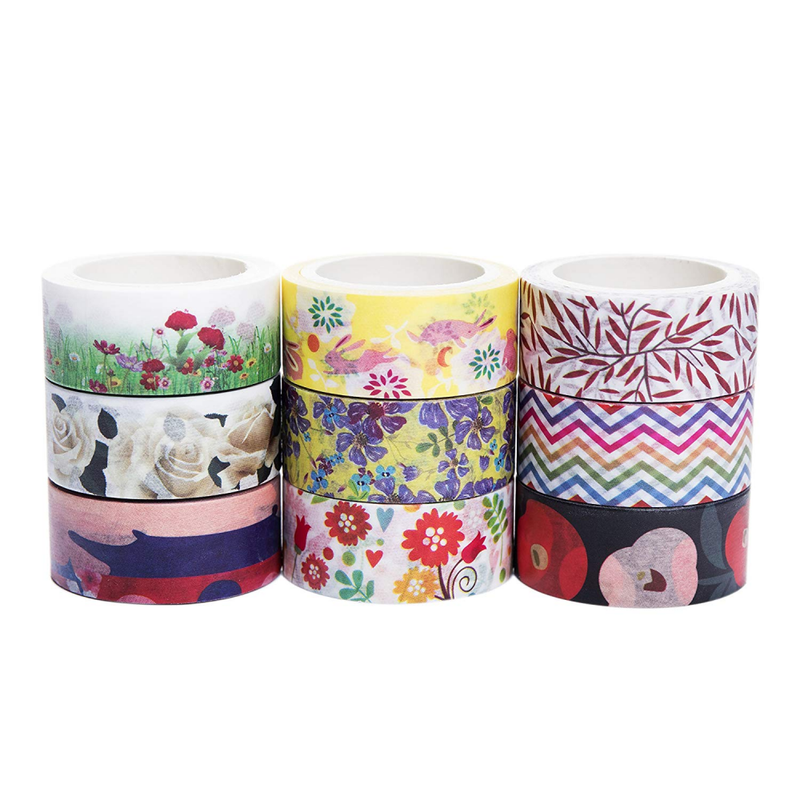 24 Rolls Washi Tape Set - The Theme of nature, 24 different designs about flower