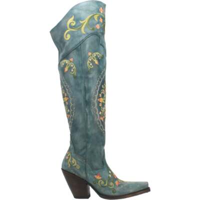 

Dan Post Boots Flower Child Snip Toe Женские синие классические сапоги DP3271, Синий, Dan Post Boots Flower Child Snip Toe Cowboy
