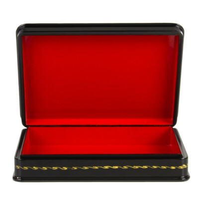 Russian Troika Horse Fedoskino Lacquer Box Keepsake Trinket Box Jewelry Box 6x4