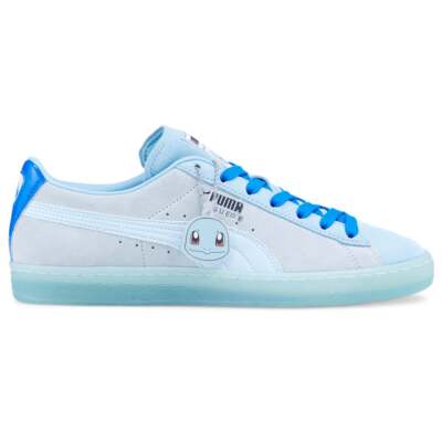 

Puma Poke X Water Turtle Suede Lace Up Mens Blue Sneakers Повседневная обувь 38732601, Синий, Puma Poke X Water Turtle Suede Lace Up