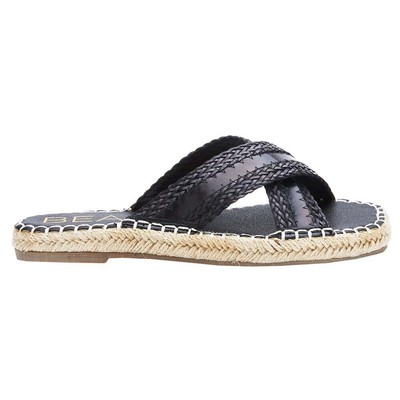 

Женские черные повседневные сандалии BEACH by Matisse Hightide Slide HIGHTIDE-015, Черный, BEACH by Matisse Hightide Slide