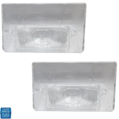 1967-67 Buick Skylark / GS Clear Parking Park Light Lamp Lenses - Pair New