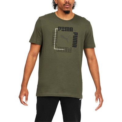

Puma 671353-32 Mens Box Crew Neck Short Sleeve T-Shirt Casual - Зеленый -, Puma Box Crew Neck Short Sleeve