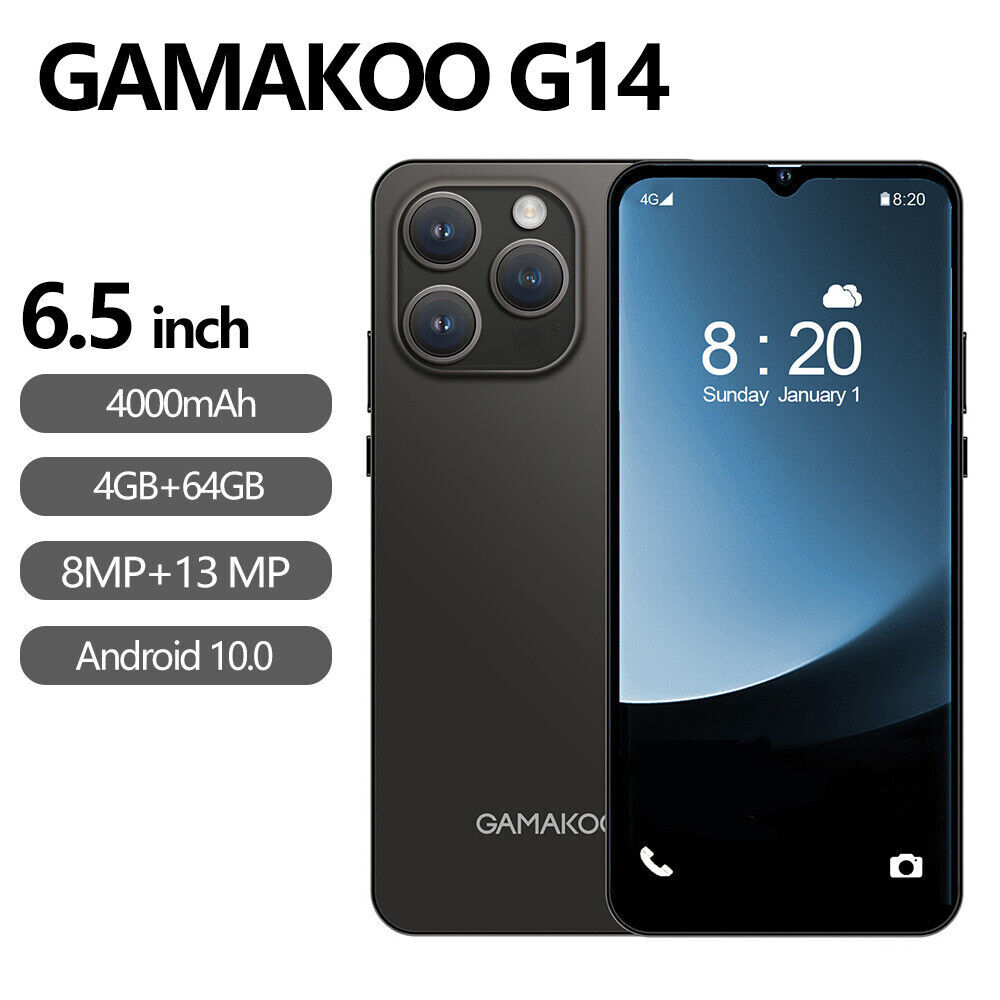 Android Cell Phone 64GB+4GB Dual Sim G14 4G Unlocked Smartph