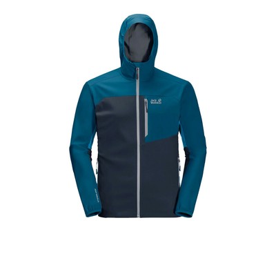 JACK WOLFSKIN JACK WOLFSKIN MENS EAGLE PEAK II SOFTSHELL JACKET TOP BLUE SPORTS OUTDOORS FULL