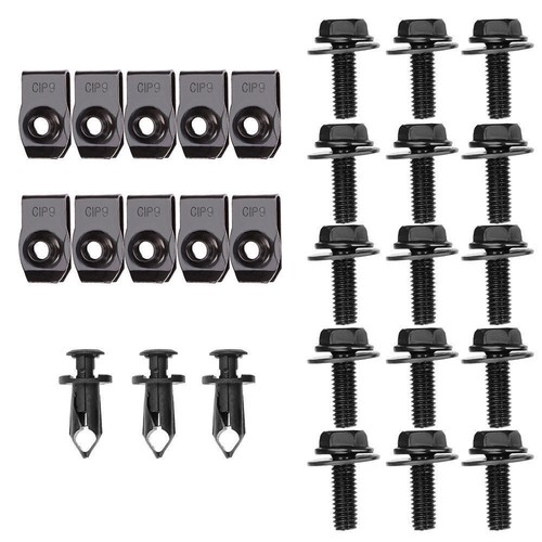 28pc Engine Splash Shield Body Bolts Bumper Fender Clips for Infiniti G35 G37 FX35 FX45 EX35 Nissan 370Z 350Z