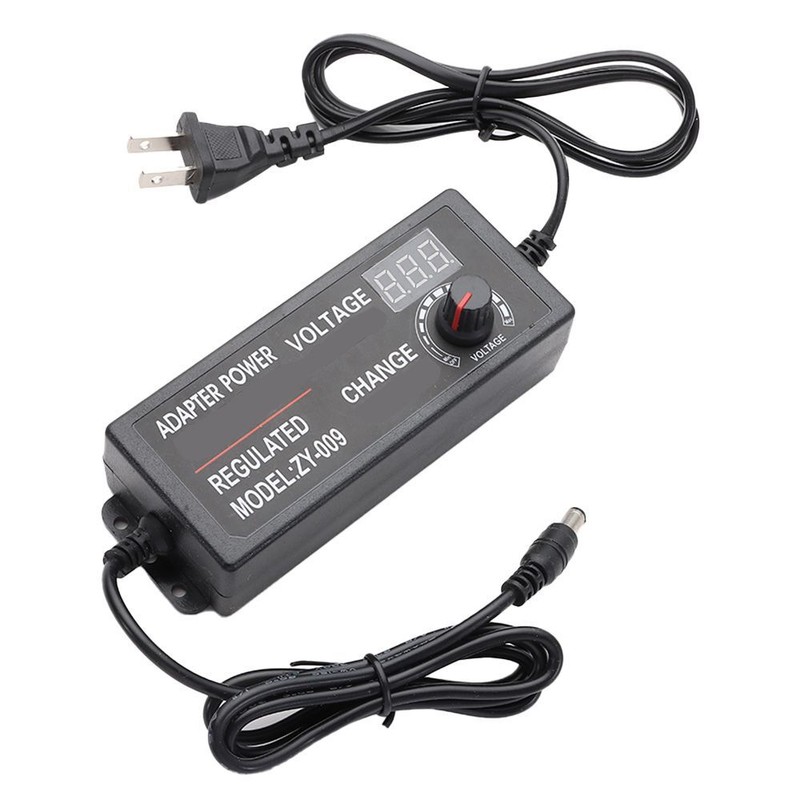 AC/DC Power Supply Adapter 3V-12V Adjustable Voltage Charger Variable