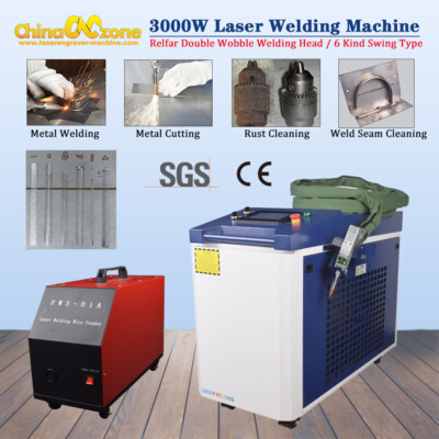 3000W Raycus Laser Welding Cutting Cleaning Machine Relfar Double Wobble System