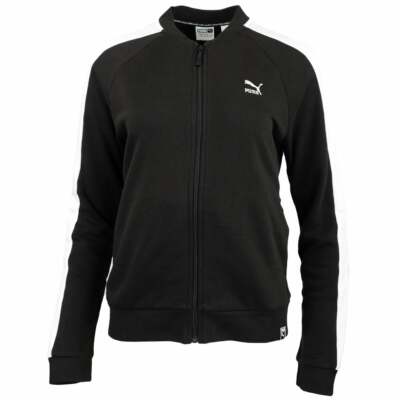 

Puma Archive Logo T7 Full Zip Track Jacket Женские черные пальто Куртки Верхняя одежда, Черный, Puma Archive Logo T7 Full Zip Track Jacket