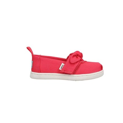 

Красные повседневные слипоны на плоской подошве для маленьких девочек TOMS Alpargata с рюшами 10017790T, Красный, TOMS Alpargata Ruffle Slip On Toddler