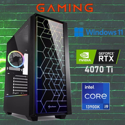Gamer PC INTEL i9 13900K RTX 4070Ti 250GB SSD 32GB DDR5 RAM