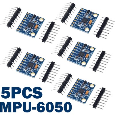 5PCS MPU-6050 6DOF 3 Axis Gyroscope+Accelerometer Module for Arduino DIY