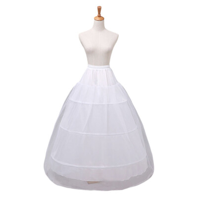 Wedding Dress Bride Underskirt Long Plus Size Ankle Length Petticoats