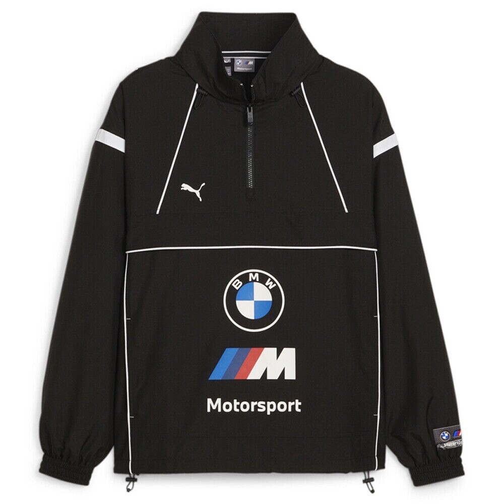 Puma BMW M Race 1/4 Zip Jacket Mens Black Casual Athletic