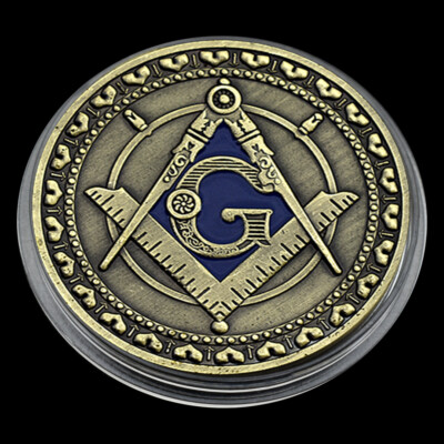 Freimaurerei Zusammenkunft Gedenkmünze Symbol Des Glauben Und Des Hoffens