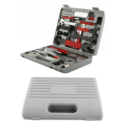 44pcs Professional Complete Bike Repair Tools Tool Kit Set Home Mechanic Cycling