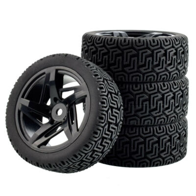1/10 Rc Wheels Tires Rally On-Road for Tamiya tt01 tt02 tt01e Hpi Rs4 Sprint2