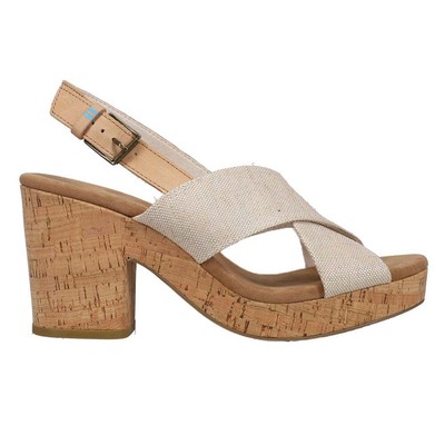 

Женские повседневные сандалии TOMS Ibiza Sling Back Размер 10 B 10013586T, Бежевый, TOMS Ibiza Sling Back