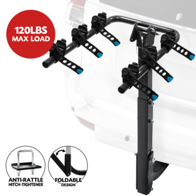 hyper tough hitch mount v wing 2 bike carrier