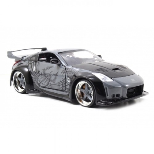 Jada Fast & Furious Nissan GT-R R35 Modellauto 1:32 – Brian’s Silber, Druckguss, Türen öffnen