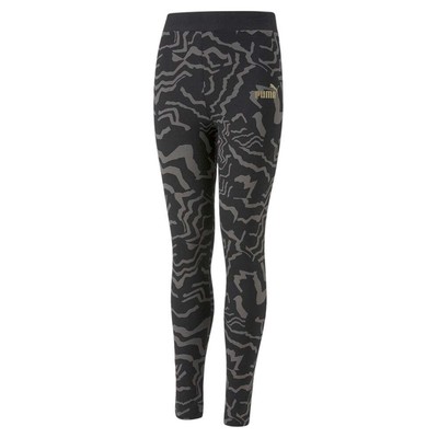 

Леггинсы Puma Alpha Aop для девочек, спортивный повседневный размер , 67106701, Черный, Puma Alpha Aop Leggings Youth