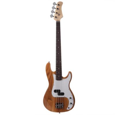 Glarry  Beginner Band 4 Strings Burning Fire Electric Bass Guitar for Student