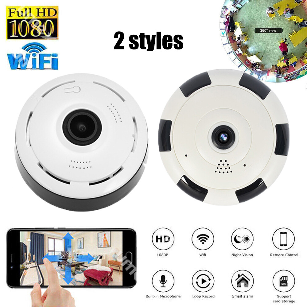 360° IP WiFi Night Wireless Panoramic Fisheye Security Camera Monitor US