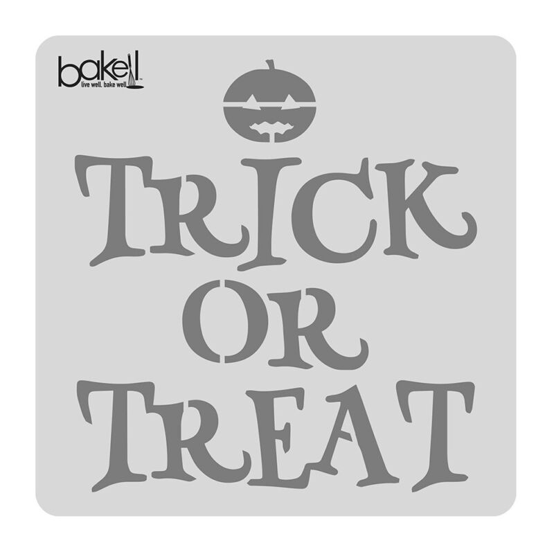 5x5 Trick or Treat Stencil | Decorating and Craft Stencils | Bakell®