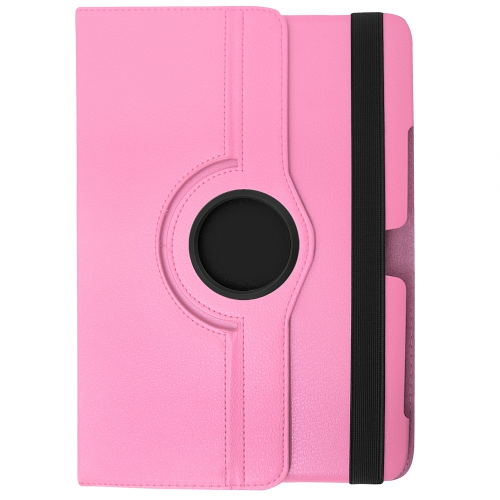BORSA CUSTODIA BOOK CASE ROTATED per SAMSUNG GALAXY TAB 4 7.0 ROSA