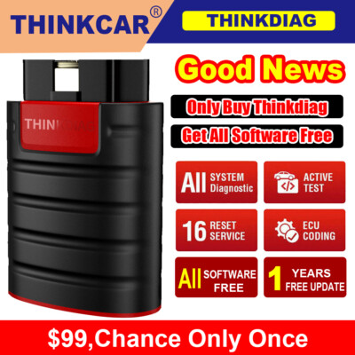 Thinkdiag OBD2 Scanner Bidirectional Diagnostic Tool All Brands Models Free Use