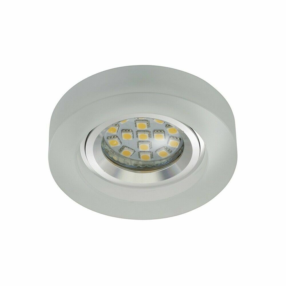 Briloner 7201-016 LED Einbaustrahler 1x3W GU10 Acryl satiniert EBL Aufbauleuchte