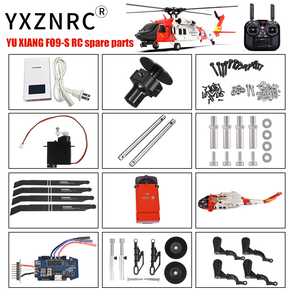 YXZNRC F09-S Helicopter Parts RC UH60-Black Hawk Accessories