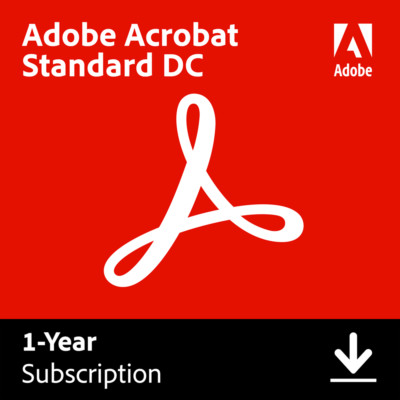 Adobe Acrobat Standard | 12 Monate Abonnent |  PDF Software | PC/MAC | NEU