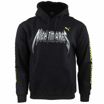 

Мужская черная повседневная верхняя одежда с капюшоном Puma Nightmares X Meek Mill 928020-01, Черный