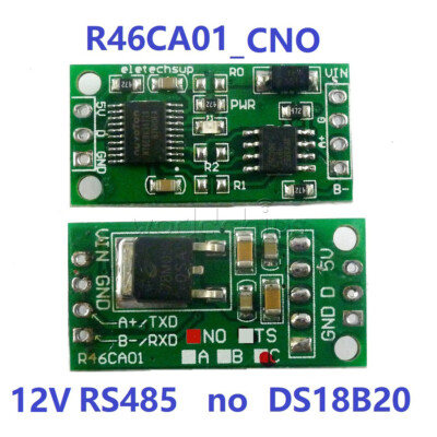 DC5V 12V TTL232 RS485 MODBUS RTU Interface Module PLC DS18B20 Temperature Sensor