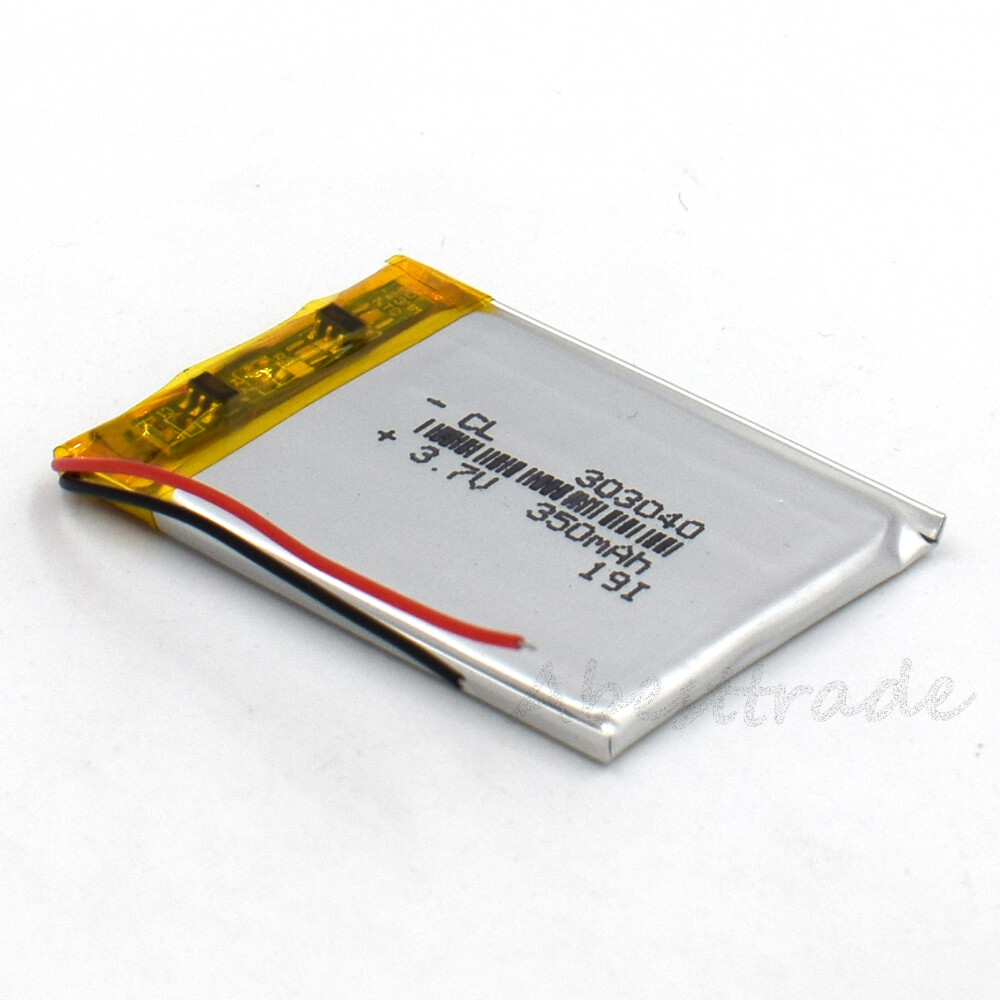 5Pcs 3.7V Battery 350mAh 303040 Rechargeable Lipolymer For GPS Camera Recorder