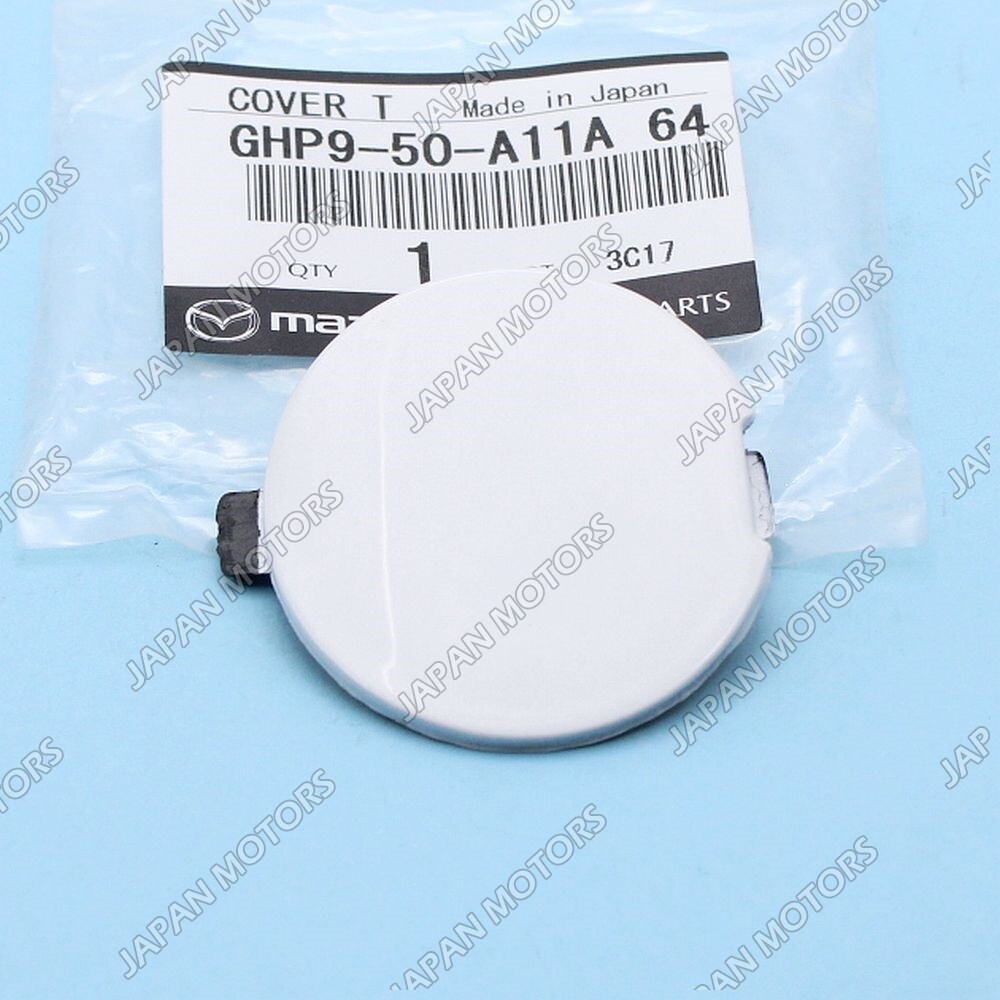 Genuine OEM Mazda 6 Front Bumper Towing Hook Cover Painted Snowflake White Pearl