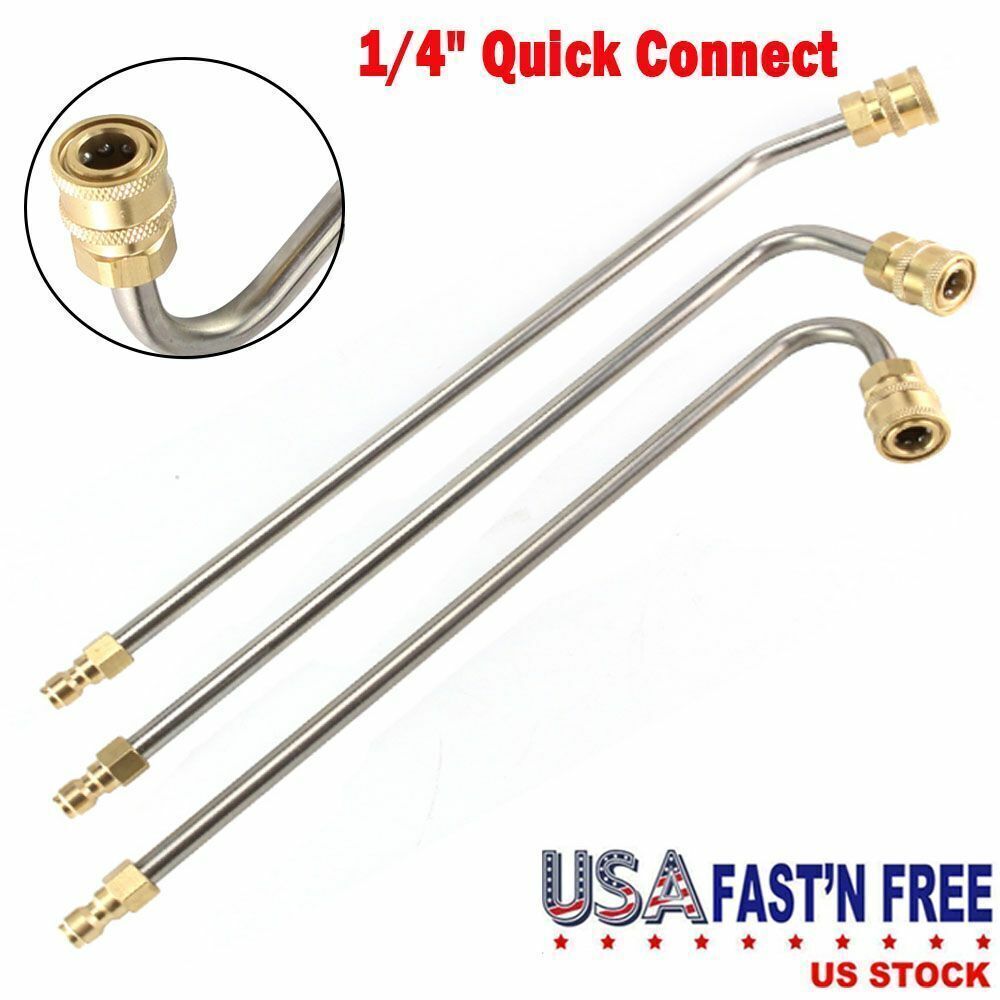 Pressure Power Washer Gutter Cleaner Attachment Lance/Wand 1/4" Quick Connect US