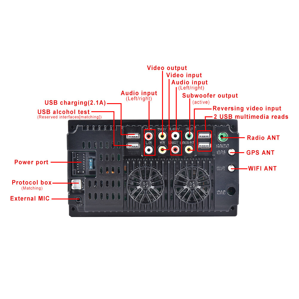 7" Double 2DIN Android 13 Car Stereo Touch Screen Bluetooth GPS WIFI USB  Radio