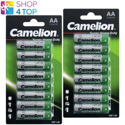 16 CAMELION AA BATTERIES SUPER HEAVY DUTY LONG LIFE R6P UM3 1.5V 8BL 2027 NEW