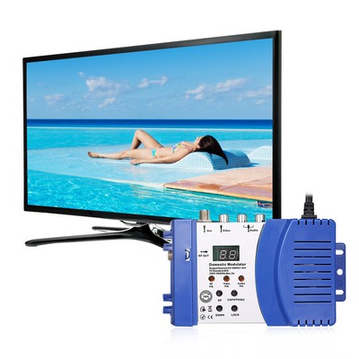 M66 Digital VHF UHF RF Modulator AV to RF AVto TV Converter Adapter TC U8K3