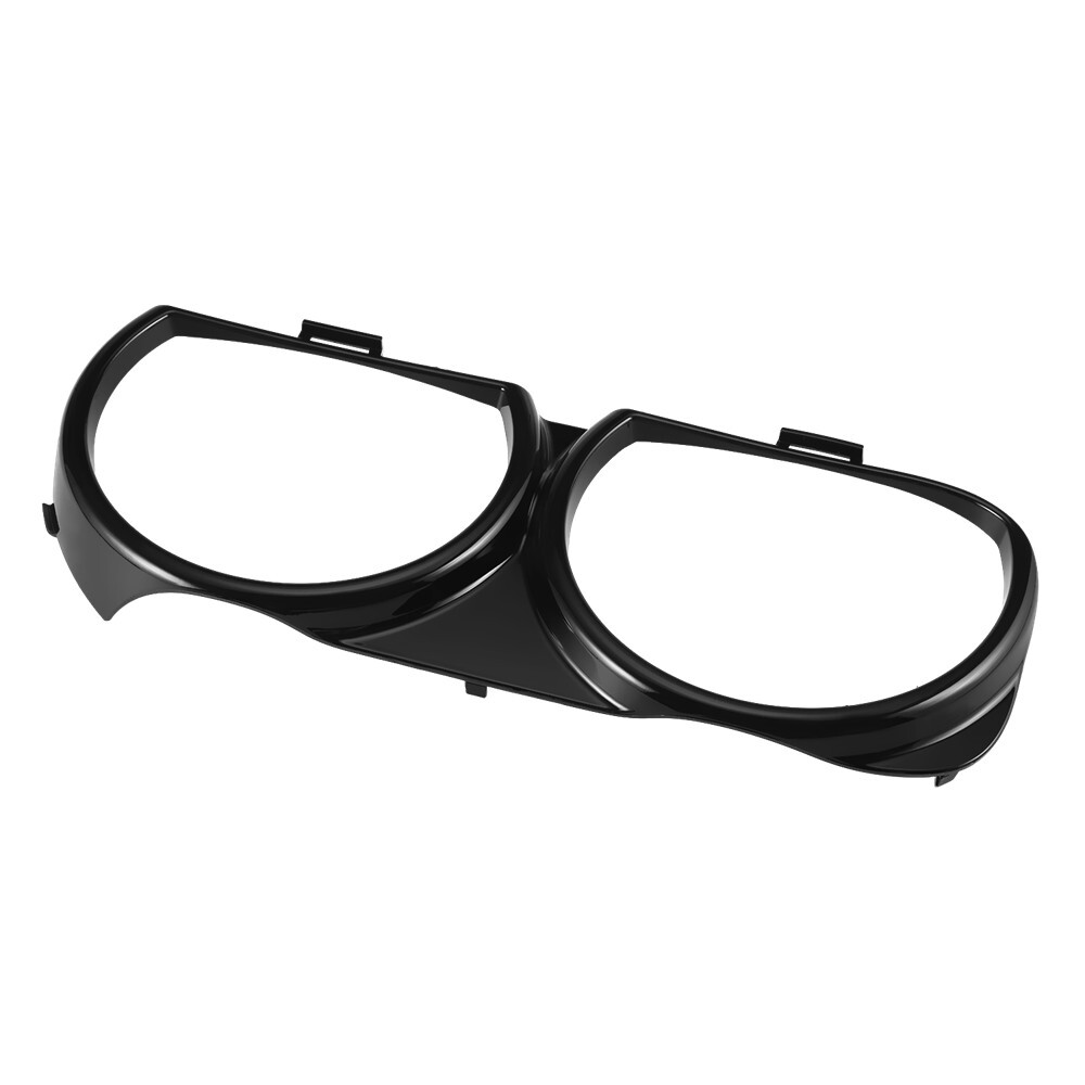 LH & RH Front Headlight Bezel Lamp Cover Trim Set For 2015-2021 Dodge Challenger