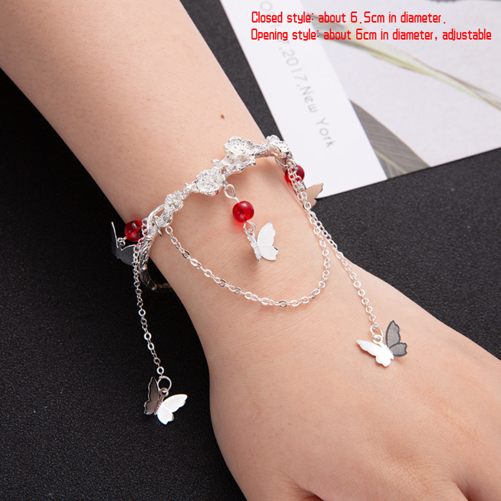 Anime Tian Guan Ci Fu Hua Cheng Xie Lian Bell Butterfly Bracelet Cosplay Jewelry